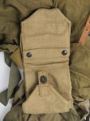 A quantity of eleven assorted WWII canva