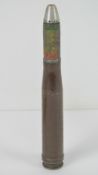 An inert WWII German 20mm shell dated 19