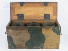 A German shell transit case containing three 7