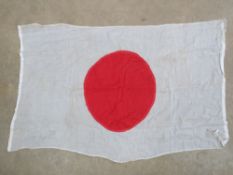 A WWII Japanese Red Rising Sun Flag, approx. 110 x 66cm.