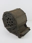 A WWII US 20mm Anti-Aircraft Oerlikon cannon magazine, 65 round capacity drum made by US firm SENG,