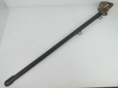 A WWI British Officer's sword with scabbard, dated 1913, marked N.C.B.