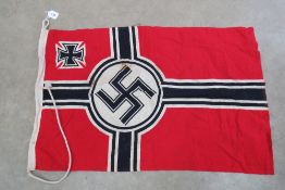 A WWII German flag, 60 x 90cm.