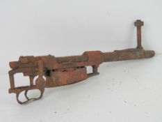 A relic K98 rifle found in the Kurland Pocket (Latvia).