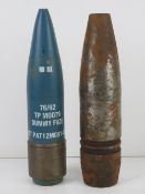 An inert British 76mm TP MOD79 with dummy fuse,