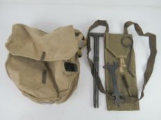 A Maxim gunners kit together with a DP28 triple magazine pouch.