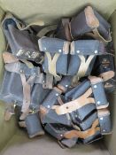 A quantity of Mosin Nagant ammo pouches. Twenty items.