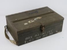 A 7.62 L4 Bren magazine box.