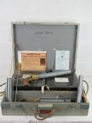 A Schermuly Pistol Rocket Line based on the Webley & Scott brass flare pistol,