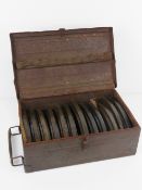 A box of twelve British WWII Bren Mk1 and Mk2 magazines.