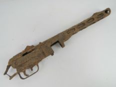 A relic PPSH-41 SMG found in the Kurland Pocket (Latvia).