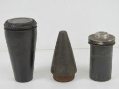 A German Bakelite fuse pot with a German AZ25 fuse dated 1941 with makers mark GYX,
