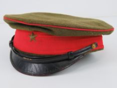 A WWII Japanese Army peaked cap.