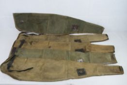 Five WWII ZB26/30 gun covers.