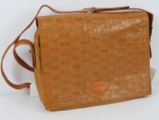 A vintage Italian made handbag in woven pattern, made by Gemel 32 x 25cm.