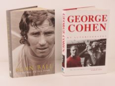 Signed autobiographies of 1966 World Cup English football team winners, Alan Ball and George Cohen.