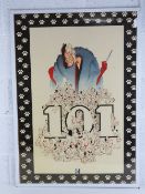 Two posters, one being an advertising for Disney's 101 Dalmations,