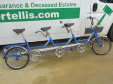 A c1970s- 80s Graziella trandem (bicycle for three riders).