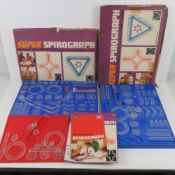 Super Spirograph; two boxed sets in mostly complete condition.