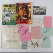 An extensive collection of sporting themed magazines, newspapers, event tickets and programmes,