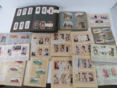 Cigarette Cards; an art deco cigarette card book with contents,