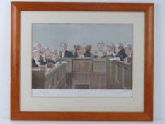 Print; Heads of the Law, a Vanity Fair Spy illustration depicting various Judges of the day,