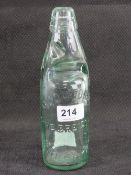 A 19th century Wood Brothers Daventry Codd bottle, complete with marble.