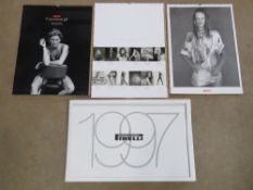 Four 'as new' Pirelli calanders in cardboard packaging; 1996, 1997, 1998 and 1999.