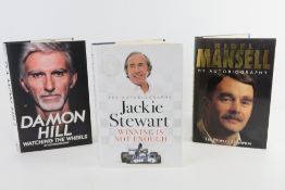 Books 'Winning is Not Enough' the autobiography of Jackie Stewart having hand signed paper