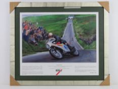 Print 'Simply the Best' Mike Hailwood at Creg-ny-baa,