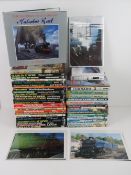 A large quantity of assorted railway themed books inc 'LMS150', 'Tornado',