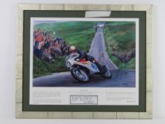 Print 'Simply the Best' Mike Hailwood at Creg-ny-baa,