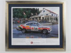 Print 'Marshall Art - Magnum Force' Gerry Marshall in the DTV Vauxhall Magnum, La Source,