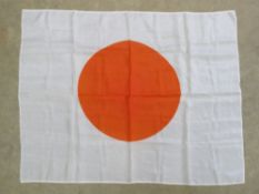 A WWII Japanese Red Rising Sun Flag appr