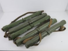 Five MG42 spare barrel transit cases wit