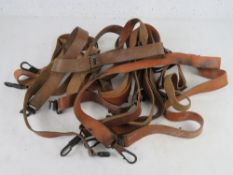 Ten MG42 leather slings