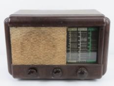 A c1950s Philco Valve Radio; Short , Med