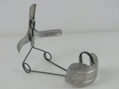A gas mask mounting frame, used to displ