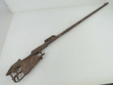 A relic Mosin Nagant rifle found in the