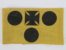 A WWII Blinded Military Personnel arm ba