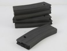 Five M16 un-issued magazines.