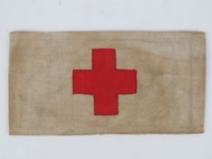 A WWII German Medical arm band, in frame
