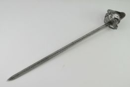 A Victorian Canadian Rifle Officer's sword having regimental insignia to hilt and shagreen grip,