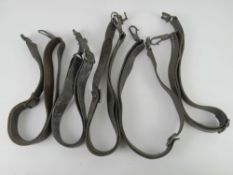 Five leather WWII German MG34 slings.