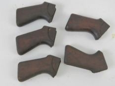 Five L1A1 SLR wooden grips.