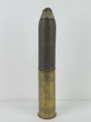 A WWI German shell with case marked for Dusseldorf Sept 1915.
