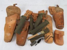 A quantity of five Wz61 Skorpion SMG Kits, including holster, magazine pouch and cleaning kit.
