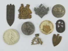 A quantity of assorted WWII German day badges including; N.S.B.
