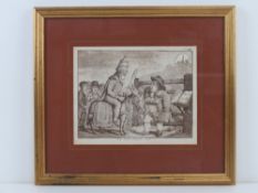 James Gillray (1757-1815) steel engraving 'John Bulls Turnpike Gate No.IIII', 21.