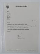 A Sterling Moss limited letter on headed